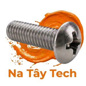 6-32 x 1/4" Bulong Bake Đầu Tròn (inox 18-8ss)