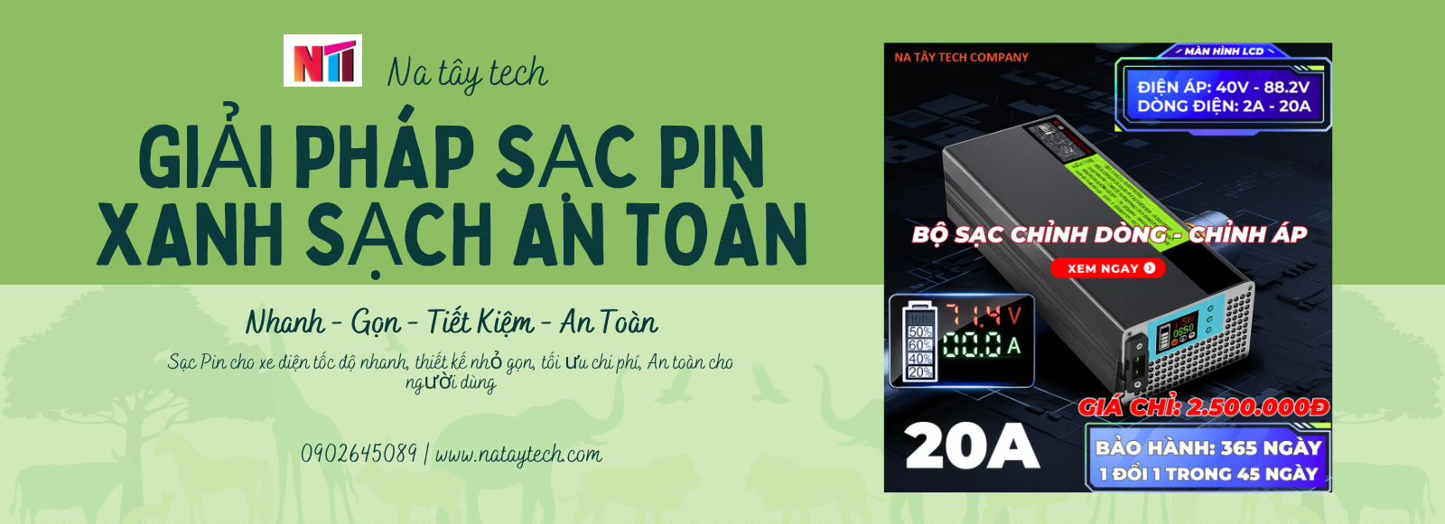 bộ sạc nhanh 4000W cho xe máy điện